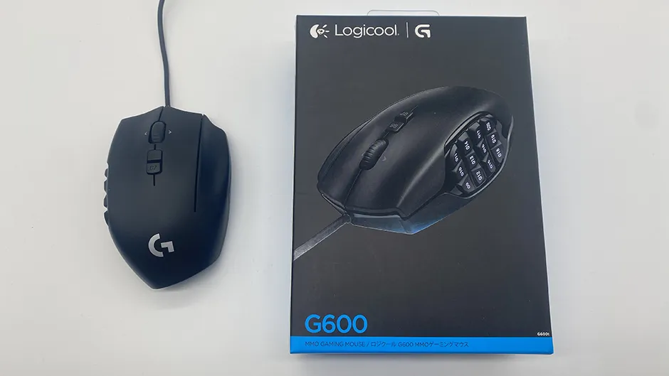 Logicool G600tの外箱開封と外観